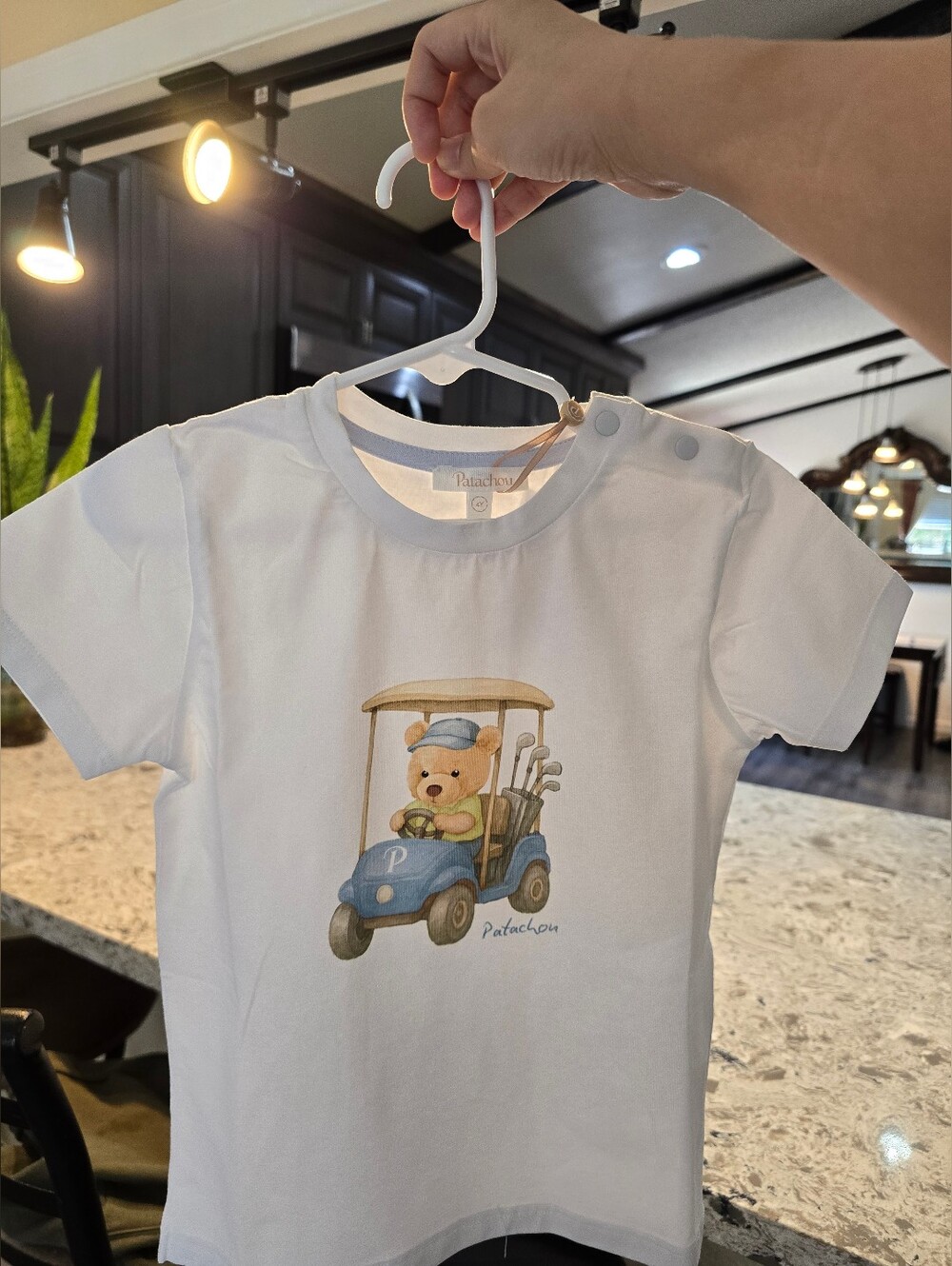 NWT Patachou 4T Boy Teddy Bear Golf Cart Graphic Tee European Luxury Designer - Picture 12 of 14
